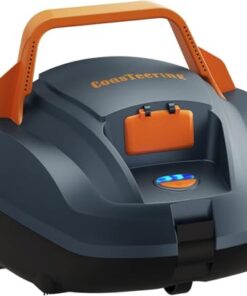 CoasTeering Robotic Pool Cleaner, Cordless Pool Vacuum Robot with 100 Mins Runtime, Fast Charging, Powerful Suction, Self-Parking, Ideal for Above Ground Pools up to 850 Sq.ft