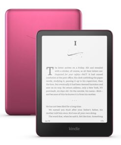 All-new Amazon Kindle Paperwhite Signature Edition (32 GB) – Our fastest Kindle with auto-adjusting front light, wireless charging, and weeks of battery life – Metallic Raspberry
