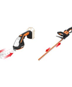 WORX WG801.9 20V Power Share 4" Cordless Shear and 8" Shrubber Trimmer (Tool Only) & WG261 20V Power Share 22" Cordless Hedge Trimmer (Battery & Charger Included)
