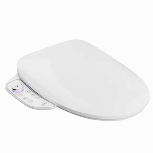 LALAHOO Electric Bidet Toilet Seat with Side Panel, Elongated Heated Toilet Seat with Instant Warm Water & Dryer, Multiple Spray Modes, Japanese Toilet Seat - Image 2