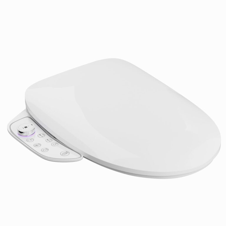 LALAHOO Electric Bidet Toilet Seat with Side Panel, Elongated Heated Toilet Seat with Instant Warm Water & Dryer, Multiple Spray Modes, Japanese Toilet Seat - Image 2
