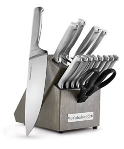 Calphalon Classic Self-Sharpening Stainless Steel Cutlery Knife Block Set, 15 Piece