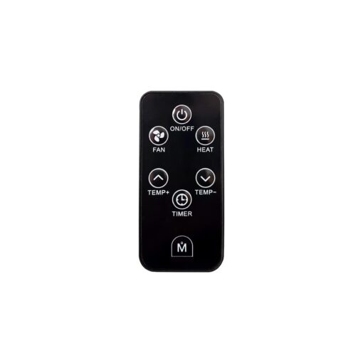 Modern Ember Portable Rolling Infrared Space Heater with LED Touchscreen and Remote Control | 12h Timer | 1500w Quick Heating for Indoor Use | Black Oak Wood - Image 4