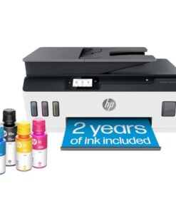 HP Smart -Tank Plus 651 Wireless All-in-One Ink -Tank Printer, up to 2 Years of Ink in Bottles, Auto Document Feeder, Mobile Print, Scan, Copy, Works with Alexa (7XV38A)