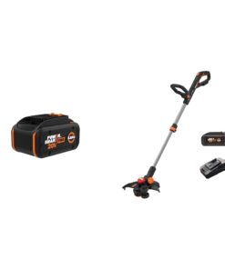 WORX 20V Power Share PRO 8.0AH Battery & Nitro 20V 13" 3-in-1 Cordless String Trimmer Edger Mini-Mower with Brushless Motor