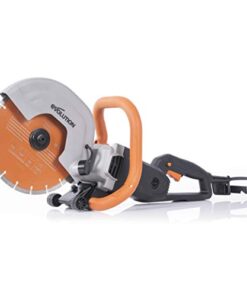 Evolution R255DCT - 10 In Concrete Saw (Aka Circular Saw, Angle Grinder, Chop Saw, Cut Off Saw, Demo Saw, Disc Cutter, Power Cutter) - 15A Motor, No Gas - 4-1/16 In Cut - Incl Premium Diamond Blade