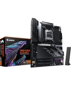 GIGABYTE B850 AORUS Elite WIFI7 AMD AM5 LGA 1718 Motherboard, ATX, DDR5, 3X M.2, PCIe 5.0, USB-C, WIFI7, 2.5GbE LAN, EZ-Latch, 5-Year Warranty