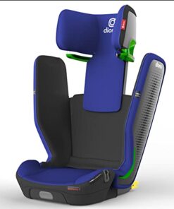 Diono Monterey 5iST FixSafe High Back Booster Car Seat with Expandable Height and Width, Compact Fold to Full Size Booster, Foldable, Portable Booster for Go-Anywhere Travel, Blue Sky