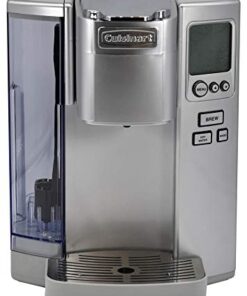 Cuisinart Coffee Maker, Single Serve 72-Ounce Reservoir Coffee Machine, Programmable Brewing & Hot Water Dispenser, Stainless Steel SS-10CGR, Light Grey