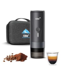 CERA+ Portable Espresso Maker Pro with Bag Self-Heating Professional-Level Mini Coffee Machine Compatiable with Ultra-Fine Grind For Travel,Camping,Hiking
