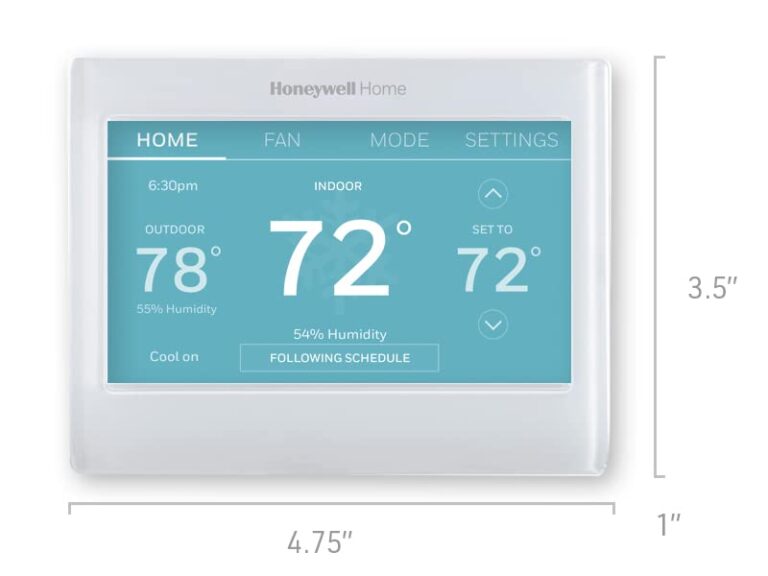 Honeywell Home RTH9600WF Smart Color Thermostat Energy Star Wi-Fi Programmable Touchscreen Alexa Ready - C-Wire Required, Not Compatible with Line Volt Heating - Image 2
