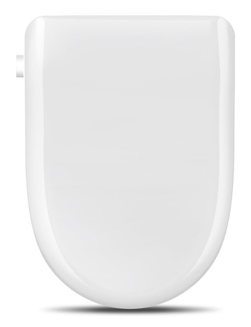 Bidet Toilet Seat Oval Smart Electric Heated Toilet Seat with Warm Water & Dryer, Feminine & Child Wash, Self-Clean Stainless Steel Nozzle, Adjustable Water Pressure, Slow Close Lid