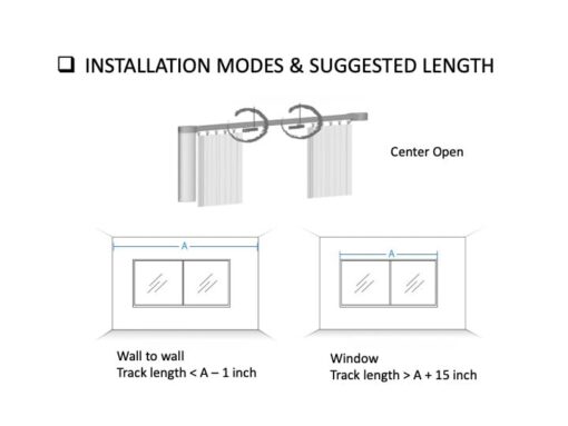 Beltless Smart Curtain System: WiFi Control, Heavy Duty, Alexa and Google Home Compatible, Adjustable Length, Easy Installation, Center Open (0-13 ft) - Image 4