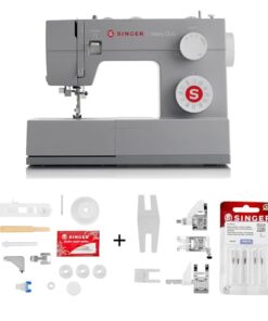 SINGER Heavy Duty 4423 High Speed Sewing Machine with Accessory Kit | Strong Motor With Enhanced Piercing Power, 97 Stitch Applications, Full Metal frame, 1-step Buttonhole & LED Light