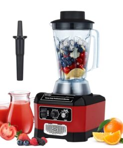 BioloMix Heavy Duty Commercial Blender, 2200W 60Oz Professional Kitchen Blender for Smoothies, Shakes, Ice and Frozen Fruit, Optional Dry Grains Container