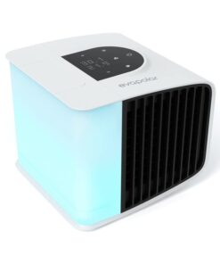 Cooling Fan for Desk and Camping - Portable Air Conditioners - Small Ice Fan for Tent - Mini Swamp Cooler - Evaporative Air Cooler, Evasmart White