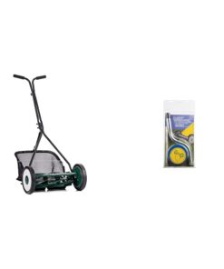 American Lawn Mower 16-inch 7-Blade Push Reel Mower + Sharpening Kit