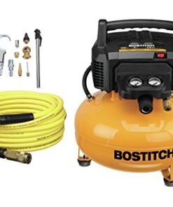 BOSTITCH Air Compressor Kit, Oil-Free, 6 Gallon, 150 PSI (BTFP02012-WPK)