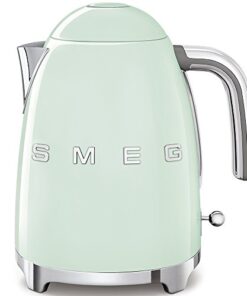 SMEG 50's Retro Style Electric Water Kettle with Automatic Shutoff, Removable Base, and Water Indicator, KLF03PBUS, Pastel Green
