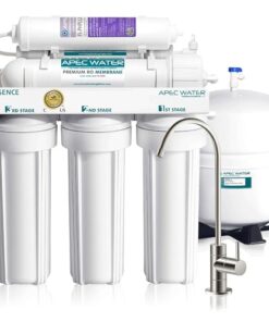 APEC Water Systems ROES-PH75 Essence Series Top Tier Alkaline Mineral pH+ 75 GPD 6-Stage Certified Ultra Safe Reverse Osmosis Drinking Water Filter System
