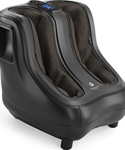 KoolerThings Shiatsu Heated Foot and Calf Massager Machine to Relieve Sore Feet, Ankles, Calfs and Legs, Deep Kneading Therapy, Relaxation Vibration and Rolling & Stimulates Blood Circulation