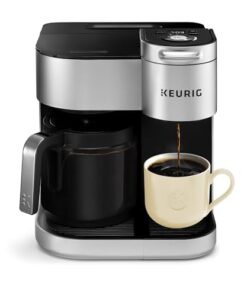 Keurig K-Duo Special Edition Single Serve K-Cup Pod & Carafe Coffee Maker, Multiple Brew Sizes, Sleek Silver Colored Finish, 60oz Removable Reservoir, Silver