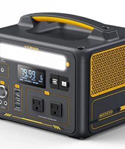 VTOMAN Jump 600X Portable Power Station, LFP Battery Powered Generator with 2x 600W AC Outlets (Surge 1200W), 4x USB ports, 3x DC Output for Outdoor Camping, Vehicle Emergency, Electric Backup