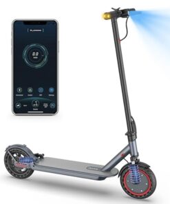 NAVIC Electric Scooter Adult, 19/22 Mph, 21/23 Miles, Foldable E-Scooter for Adults, Escooter Adults with App Control, Double Suspension with Turn Signal Light, Dual Braking (T5PRO-Dual Suspension)