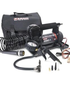 VIAIR 400P-A EF Enhanced Flow - 40145 Automatic Tire Inflator Portable Offroad Air Compressor for Truck & SUV | 12V On/Off Road Tire Pump Air Compressor | 150 PSI (SAE, Alligator Clips)