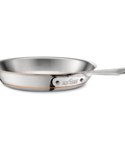 All-Clad Copper Core 5-Ply Stainless Steel Fry Pan 10 Inch Induction Oven Broiler Safe 600F Pots and Pans, Cookware Silver