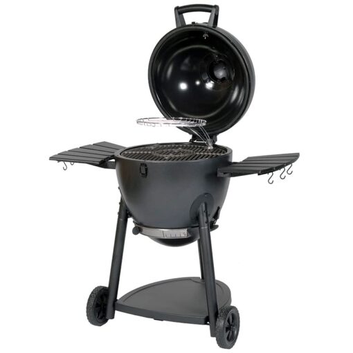 Char-Griller® AKORN® Kamado Charcoal Grill and Smoker with Cast Iron Grates, Warming Rack and Locking Lid with 445 Cooking Square Inches in Graphite, Model E16620 - Image 6