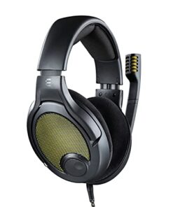 DROP + EPOS PC38X Gaming Headset Noise-Cancelling Microphone with Over-Ear Open-Back Design, Velour Earpads, Compatible with PC, PS4, PS5, Switch, Xbox, Mac, Mobile, and More (Yellow)