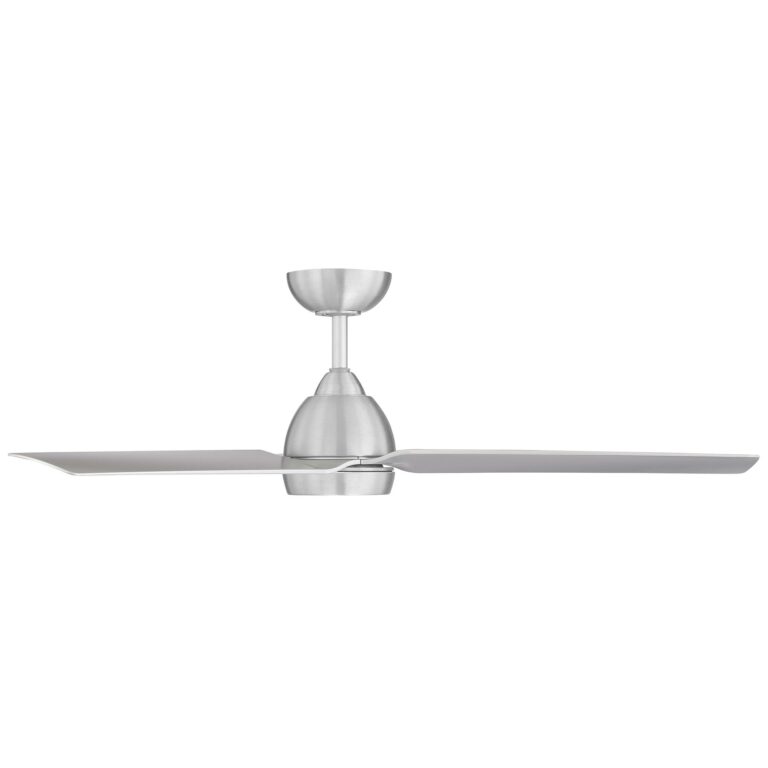 WAC Smart Fans Mocha Indoor and Outdoor 3-Blade Smart Home Ceiling Fan 54in Brushed Aluminum with 3000K LED Light Kit and Remote Control works with Alexa and iOS or Android App - Image 3
