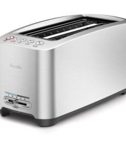 Breville Die-Cast Long Slot Smart Toaster 4 Slice BTA830XL, Brushed Stainless Steel