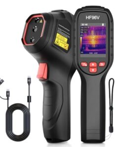 HSFTOOLS HF96V Thermal Camera with Visual Camera, 240 * 240 Super Resolution, 96 x 96 IR Resolution, Thermal Imaging Camera with Laser Pointer, 25 Hz, 50° FOV, -4°F to 1022°F, IP54 Infrared Camera