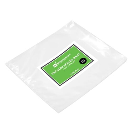 Restaurantware Fresh Hero 14 x 12 Inch Vacuum Sealer Bags 1000 Food Storage Bags - 3 mil Thick Microwavable Clear Plastic Sous Vide Bags Freezable For Storing Food Or Sous Vide Cooking - Image 12