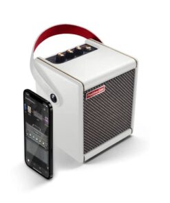 Positive Grid Spark Mini 10W Portable Smart Guitar Amp & Bluetooth Speaker with App for Playing Guitar at Home or Travel (Pearl)