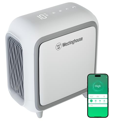 Westinghouse Smart Air Purifier | Medium Room 505 sf | HEPA Filter NCCO Technology | 4-Stage Medical-Grade Filtration | Kills, sanitizes removes bacteria, Pet Dander, Dust, Smoke, Odor, Pollen | WH50