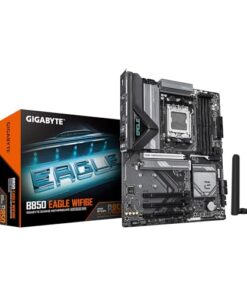 GIGABYTE B850 Eagle WIFI6E AMD AM5 LGA 1718 Motherboard, ATX, DDR5, 3X M.2, PCIe 5.0, USB-C, WIFI6E, 1GbE LAN, EZ-Latch, 5-Year Warranty