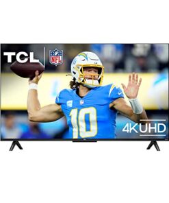 TCL 43-Inch Class S4 4K LED Smart TV with Roku TV (43S450R, 2023 Model), Dolby Vision, HDR, Dolby Atmos, Works with Alexa, Google Assistant and Apple HomeKit Compatibility, Streaming UHD Television