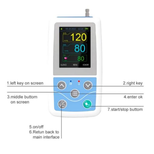 CONTEC ABPM50 Automatic Blood Pressure Monitor,Applicable for Using in Hospital,Home,Outdoors - Image 2