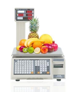VEVOR Electronic Price Computing Scale, 66 LB Digital Deli Weight Scales, LCD & LED Digital Commercial Food Fruit Meat Produce Counting Weight, for Retail Store, Kitchen, Restaurant Market, and Farmer