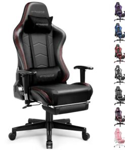 GTRACING Gaming Chair with Footrest Speakers Video Game Chair Bluetooth Music Heavy Duty Ergonomic Computer Office Desk Chair