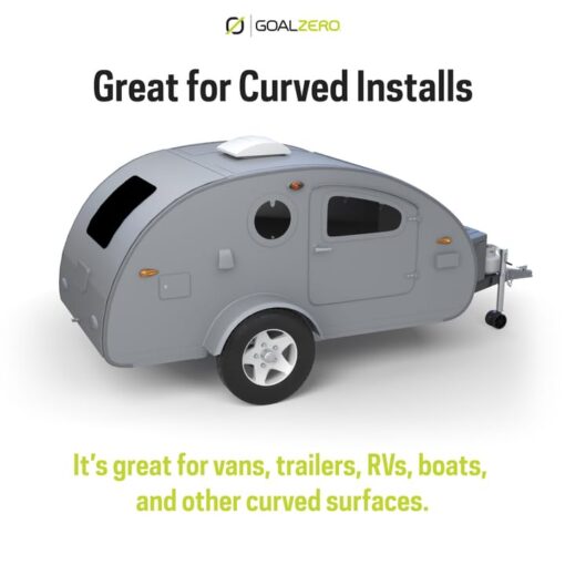Goal Zero Flex 100i, 100 W Flexible Solar Panel, Bendable and Lightweight Monocrystalline Panel for Off-Grid Solar Charging, Mount on Vans, RVs, Overlanding Vehicles, and More, IP67 Waterproof Rating - Image 7