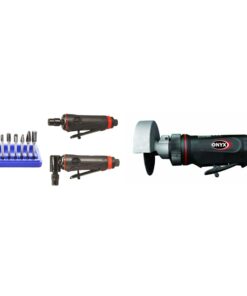 Astro Pneumatic 219 ONYX 3pc Die Grinder Kit + 208 ONYX 3-Inch Cut-Off Tool