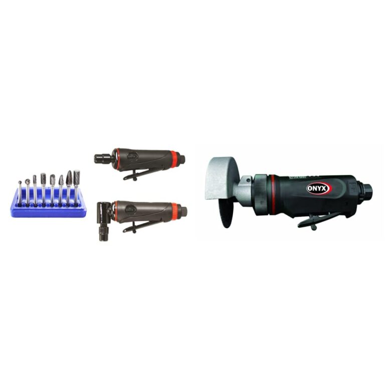 Astro Pneumatic 219 ONYX 3pc Die Grinder Kit + 208 ONYX 3-Inch Cut-Off Tool