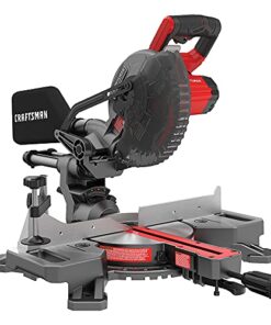 CRAFTSMAN V20 Cordless Sliding Miter Saw, 7-1/4 inch, Single Bevel, Battery and Charger Included (CMCS714M1)