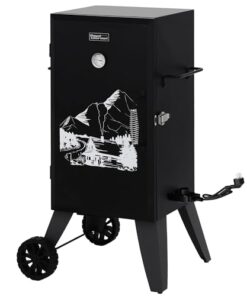 Royal Gourmet SE2805 28-Inch Analog Electric Smoker with 3 Cooking Grates, Outdoor Smoker with Adjustable Temperature Control & 454 Sq. In. Cooking Area for Outdoor Backyard BBQ, Black