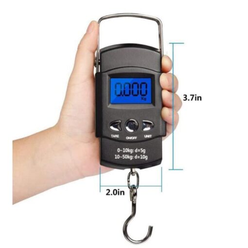 HTLPAVBWF Utility Luggage Scale Electronic Balance Scales with Ruler Precision Hand Scales Mini Pocket Digital Travel Suitcase Luggage Fish Scale Weighing Weighing - Image 6