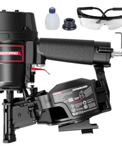 AeroPro CN45N Professional Roofing Nailer, 15 Degree Roofing Nail Gun, Pistolas de Roofing, Heavy-Duty Pneumatic Power Nailers in Roofing tools, Pneumatic Roofing Nailer for Asphalt Roofing Shingles